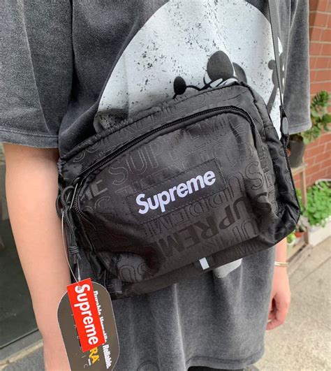 supreme reflective shoulder bag fake|is a supreme bag genuine.